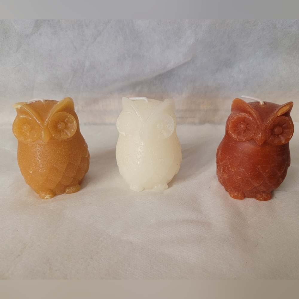 Owl Candle Set - 3 Piece